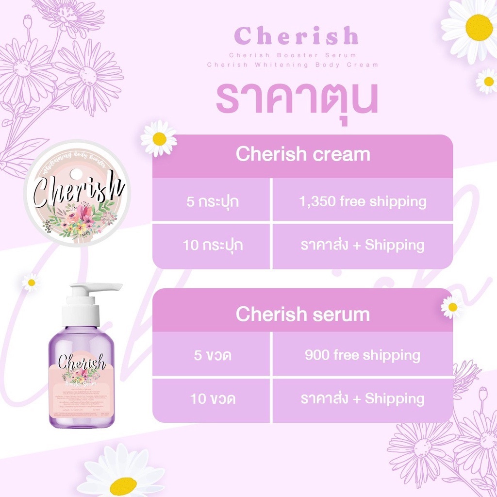 cherish-โปรตุน-เพื่อผิวขาวกระจ่างใสและลดรอยแผลเป็น