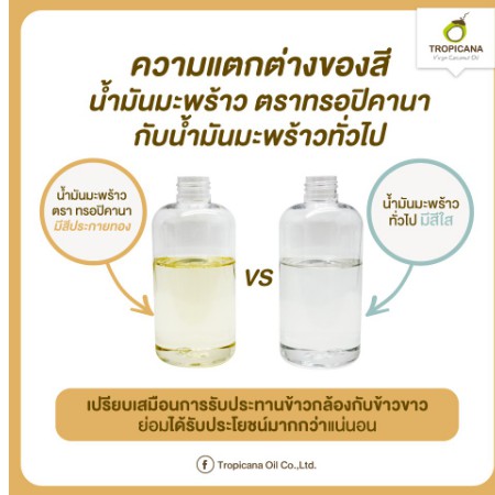 tropicana-น้ำมันมะพร้าวสกัดเย็นทรอปิคานา-250ml-ขวดปั๊ม-organic-cold-pressed-virgin-coconut-oil-ของแท้