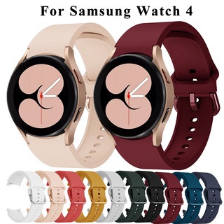 สายนาฬิกาข้อมือซิลิโคน สไตล์สปอร์ต สําหรับ Samsung Galaxy Watch 4 Classic 42 มม. 46 มม. 20 มม. Galaxy Watch4 40 มม. 44 มม. Correa