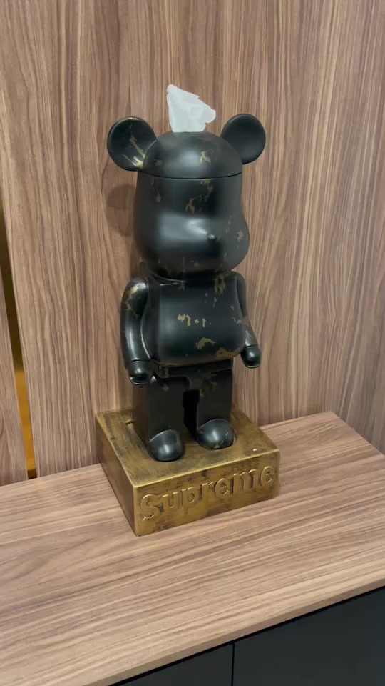 กล่องใส่ทิชชู่หมีbearbrick-กล่องใส่กระดาษทิชชู่-กล่องกระดาษ-กล่องเก็บของ-ส่งฟรี