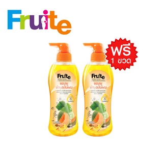 แชมพู1 แถม 1 สูตรใสอ่อนโยนผลไม้ส้ม-เมลอน Fruite The Fruit Style Orange&amp;Melon Shampoo 420 ml.