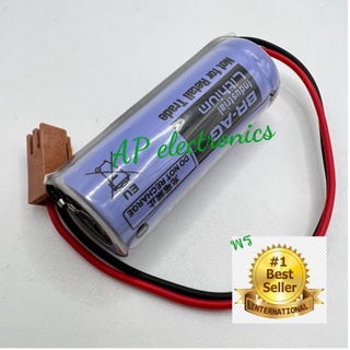 ￼Battery Lithium Panasonic BR-AG (BR-A) 3V Brown Plug ของแท้