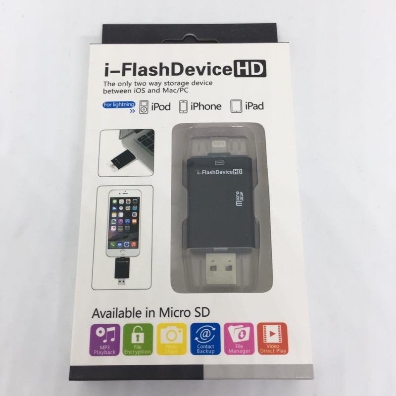 [SALE] i-FlashDevice HD แฟลชไดร์ฟแบบใส่ Micro SD | Shopee Thailand