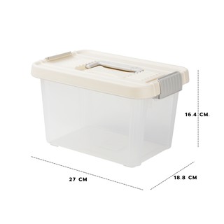 กล่องหูหิ้ว กล่องพลาสติก กล่องใส่ของ ความจุ 4.8-8.5 ลิตร แบรนด์ Micron ware รุ่น 6641-6642