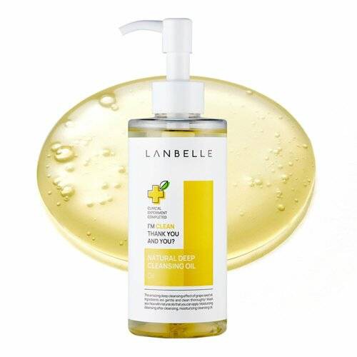 สินค้าของแท้100-ส่งตรงจากเกาหลี-lanbelle-deep-cleansing-oil-200ml