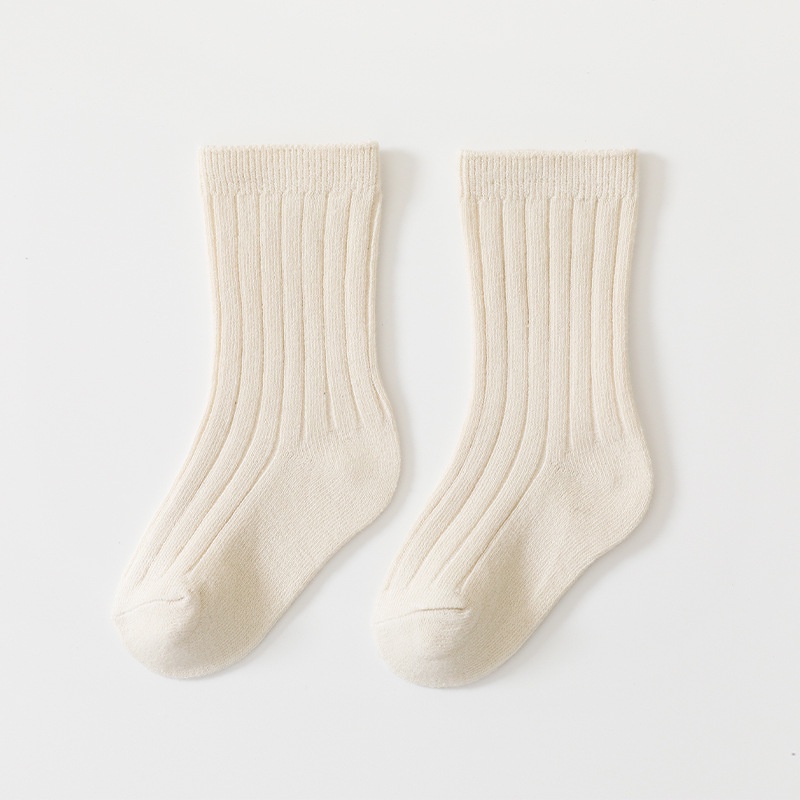 earthtone-bb-ถุงเท้าเด็กสีพื้น-สำหรับเด็กผู้หญิง-และเด็กผู้ชาย
