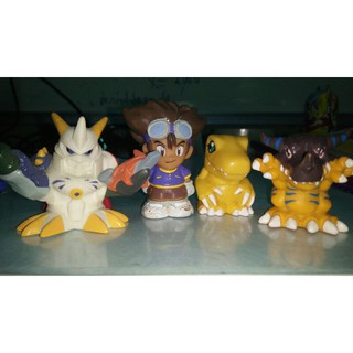 Digimon Set Taichi &amp; Agumon Puppet ดิจิมอน สวมนิ้ว ของแท้ Bandai