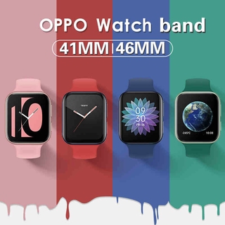สายนาฬิกาข้อมือซิลิโคน 46 มม 41 มมสําหรับ Oppo Watch Band Bracelet