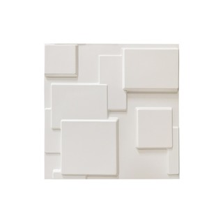 แผ่น PVC 3D CROBERN 50x50x0.1 cm. SQUARE | CROBERN | 3DWALL POST IT แผ่นบอร์ด แผ่นบอร์ด Decorative Wood