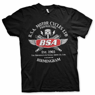 [S-5XL]Bsa เสื้อยืดผ้าฝ้าย 100 % สำหรับผู้ชาย