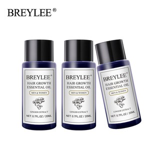 Breylee น้ํามันหอมระเหยป้องกันผมร่วงป้องกันผมร่วงขนาด 20 มล. X 3 ชิ้น