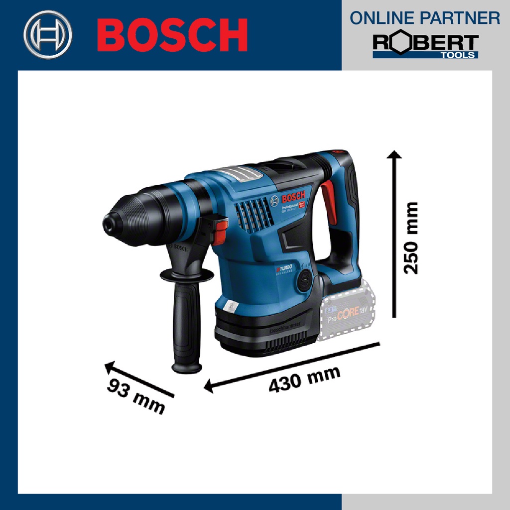 bosch-รุ่น-gbh-18v-34-cf-สว่านโรตารี่ไร้สาย-biturbo-18-โวลต์-มีหัวเปลี่ยนเจาะเหล็ก-ไม้-พร้อมแบต-8-0-ah-และแท่นชาร์จ18v