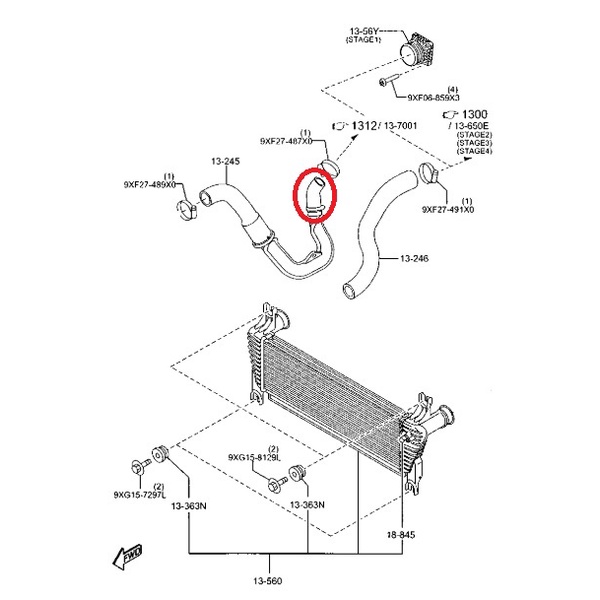 doctor-car-ท่ออินเตอร์คูลเลอร์-ท่ออินเตอร์-ซิลิโคน-ฟอร์ด-เรนเจอร์-ford-ranger-t6-2-2l-2012-2018-เทอร์โบ-ดีเซล