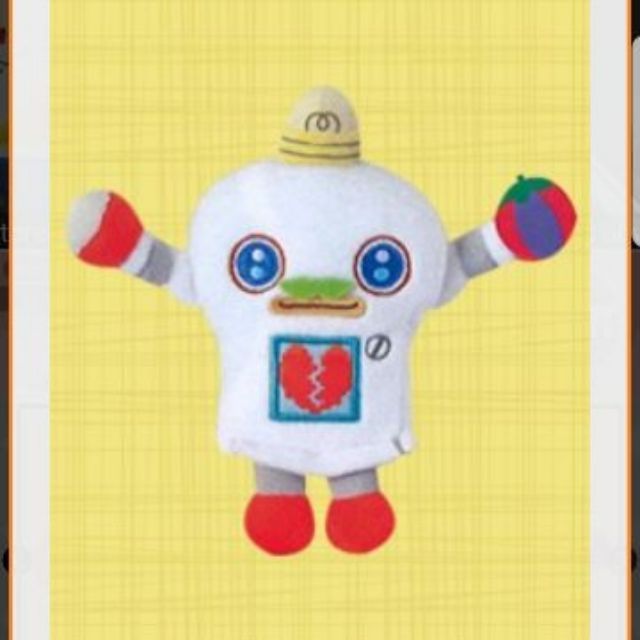 ตุ๊กตา-โรบอท-system-service-garapikupo-mustache-mascot-ของแท้-นำเข้า-ญี่ปุ่น