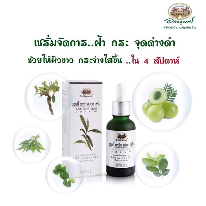 อภัยภูเบศร-แอนดี้-ดาร์ก-สปอต-anti-dark-spot-serum-เซรั่มบำรุงผิวหน้า