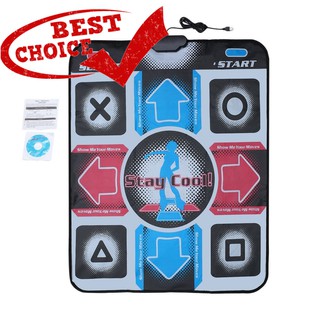 bestchoice แผ่นเต้น แบบหนา กันลื่น อุปกรณ์สำหรับเล่นเกมส์/แผ่นออกกำลังกาย พร้อมแผ่นเกม