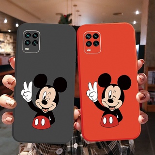 เคสโทรศัพท์มือถือ ขอบสี่เหลี่ยม ลายการ์ตูนมิกกี้เมาส์น่ารัก สําหรับ Realme C25S C15 C12 C11 Realme 8 Pro 7 X7 Pro 5i 6i