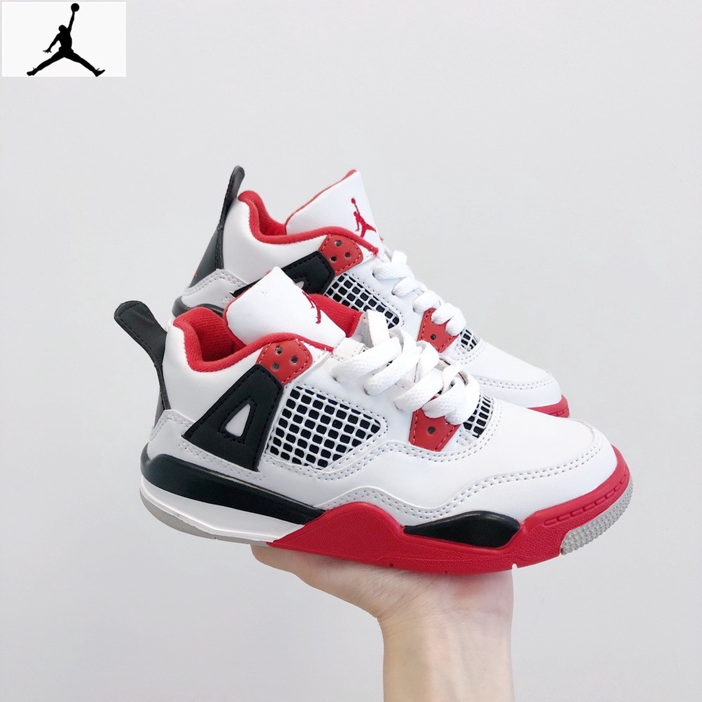 ของแท้-n-ike-air-jordan-4-retro-joe-4-aj4-generation-รองเท้ากีฬาลําลอง-สไตล์เรโทร-สําหรับเด็กผู้ชาย-และเด็กผู้หญิง