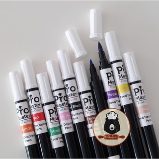 ภาพหน้าปกสินค้า(ProMas สีปากกา) โปรมาสเตอร์ สีปากกา ตกแต่งขนม / Pro Master Decorating Pens (Rainbow Color) ที่เกี่ยวข้อง