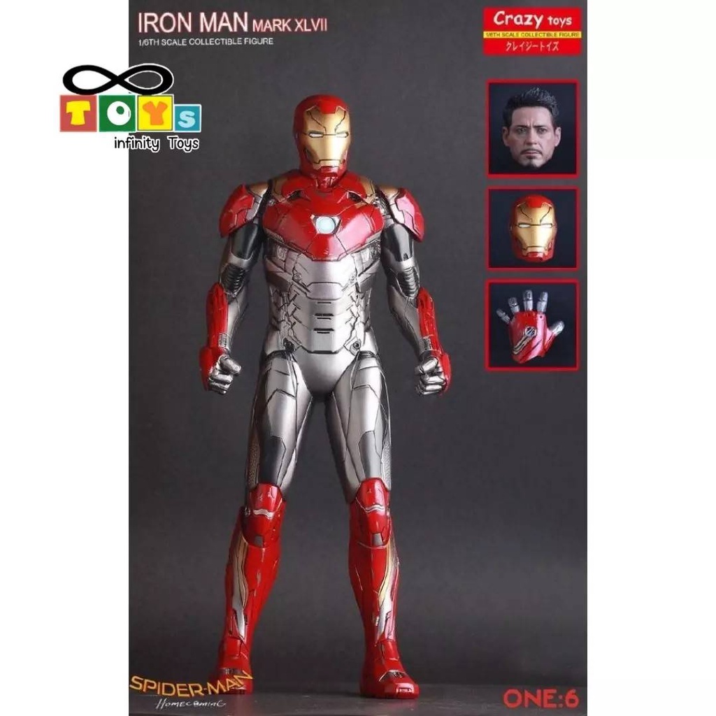 model-ironman-mark47-crazytoy-slace-1-6-ไอร่อนแมน