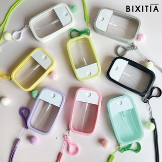 ภาพหน้าปกสินค้าBIXITIA ตลับสเปรย์เปล่า 50 ml +เคสซิลิโคนพร้อมสายและที่ห้อยกระเป๋า ที่เกี่ยวข้อง