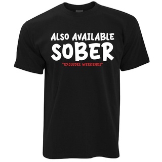 เสื้อยืดโอเวอร์ไซส์เสื้อยืด พิมพ์ลาย Gildan Sober Distro สําหรับผู้ชายS-3XL