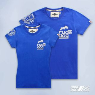 แRudedog เสื้อยืด รุ่น square rude สีฟ้า