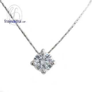 Finejewelthai จี้-เพชร-จี้เพชร-เพชรพรีเมียม-Pendant-Silver-Diamond CZ - P1068cz00e