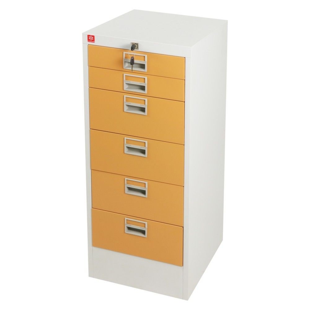 file-cabinet-office-drawer-lucky-world-cdx-6-eg-brown-office-furniture-home-amp-furniture-ตู้เอกสาร-ตู้ลิ้นชักเหล็ก-6-ลิ้น