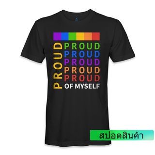 แขนสั้นพิมพ์ลาย♙✽เสื้อยืด คอกลม พิมพ์ลาย IM Proud Of Myself Pride ลดราคาครั้งใหญ่