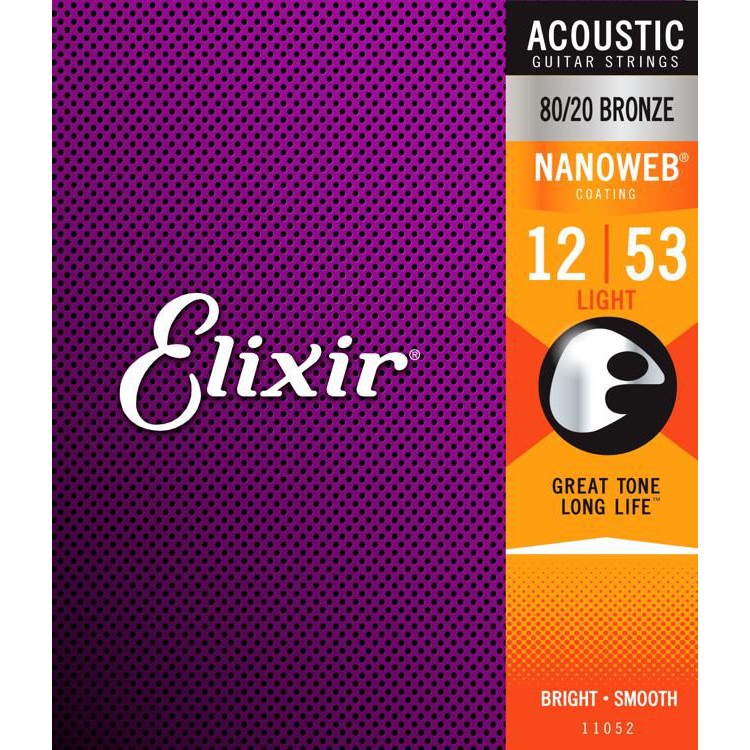 elixir-ของแท้-nanoweplight-012-053-สายกีตาร์โปร่ง-มีสติ๊กเกอร์รับประกันจากmusiccolletion-สายเคลือบกันสนิม-ยืดอายุก