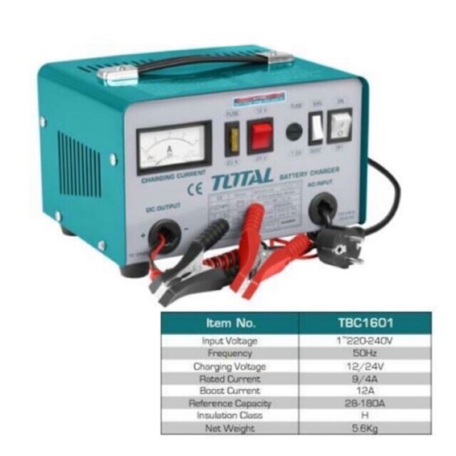 TOTAL เครื่องชาร์จแบตเตอรี่ เครื่องชาร์ตแบต TBC1601 | Shopee Thailand