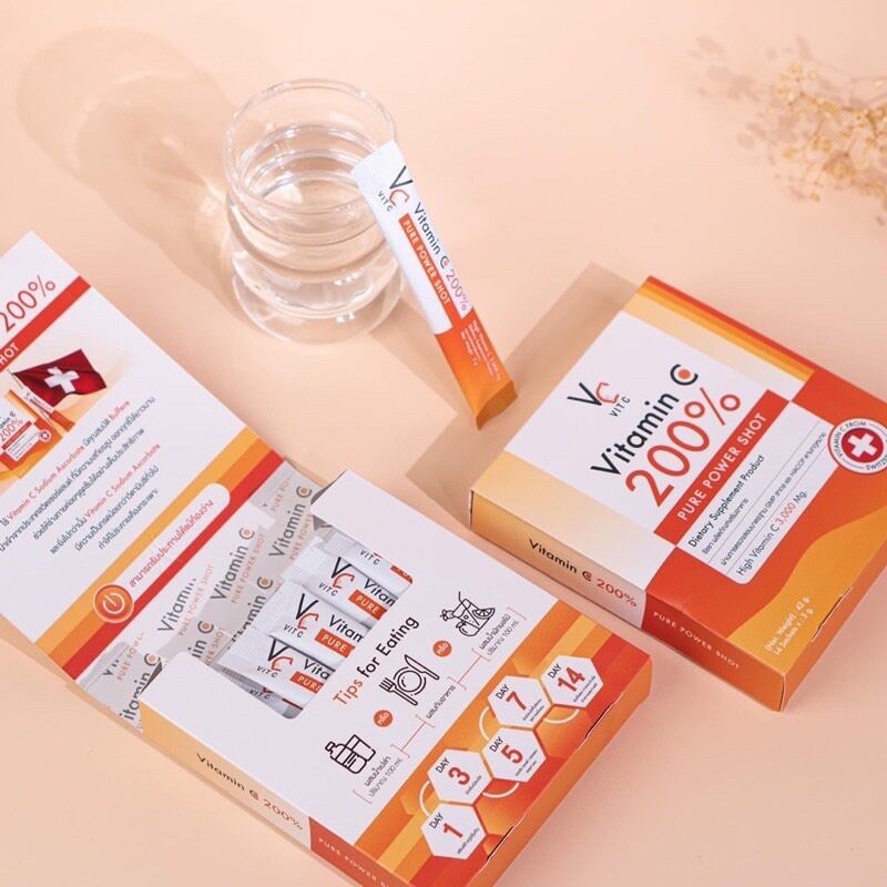 วิตามินซีเพียว-น้องฉัตร-vc-vit-c-vitamin-c-200-pure-power-shot-14-ซอง