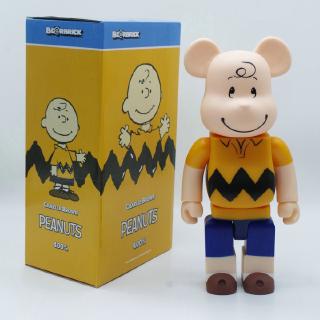 400% Snoopy PEANUTS Charlie Brown Lucy Bearbrick Action Figures  Popular Cartoon Hobbies Toy