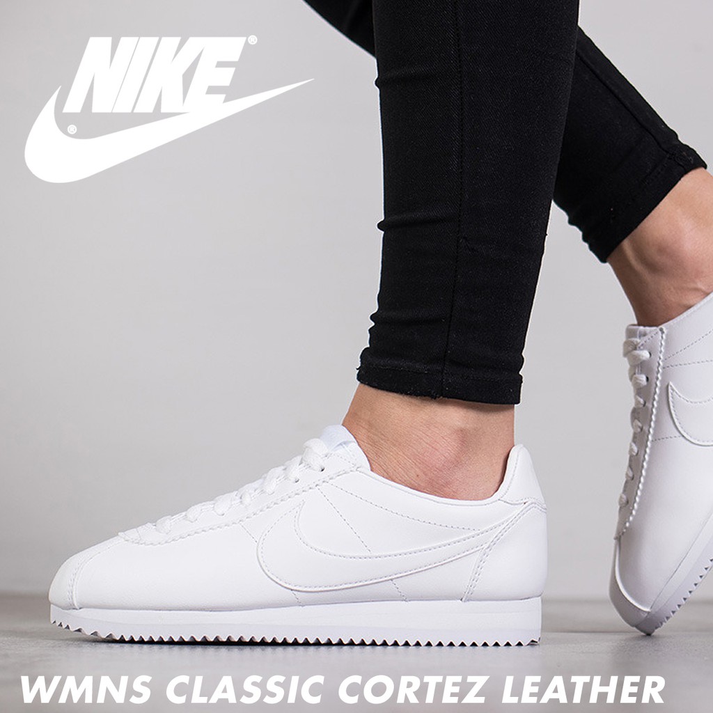 ของแท้-รองเท้า-nike-cortez-premium-leather-white-red-blue-รุ่นยอดนิยมสุดฮอต