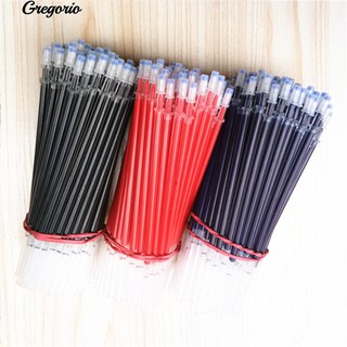 ภาพหน้าปกสินค้าGregorio 100Pcs 0.5 มม. สีน้ำเงินสีแดงปากกาเจลเติมแต่งเครื่องเขียนสำนักงานสมูท ซึ่งคุณอาจชอบราคาและรีวิวของสินค้านี้