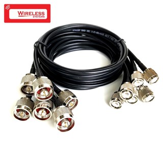 N-TYPE Male to TNC male LMR200  lowloss cable 1 meter - PACK 6