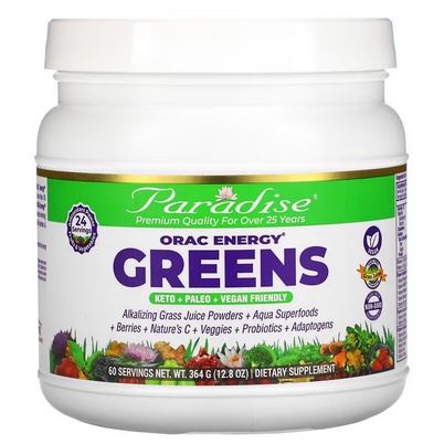 ต้านอนุมูลอิสระ-orac-สูง-40000-paradise-herbs-orac-energy-greens-ผงผัก-12-8-oz-364g-exp-07-26