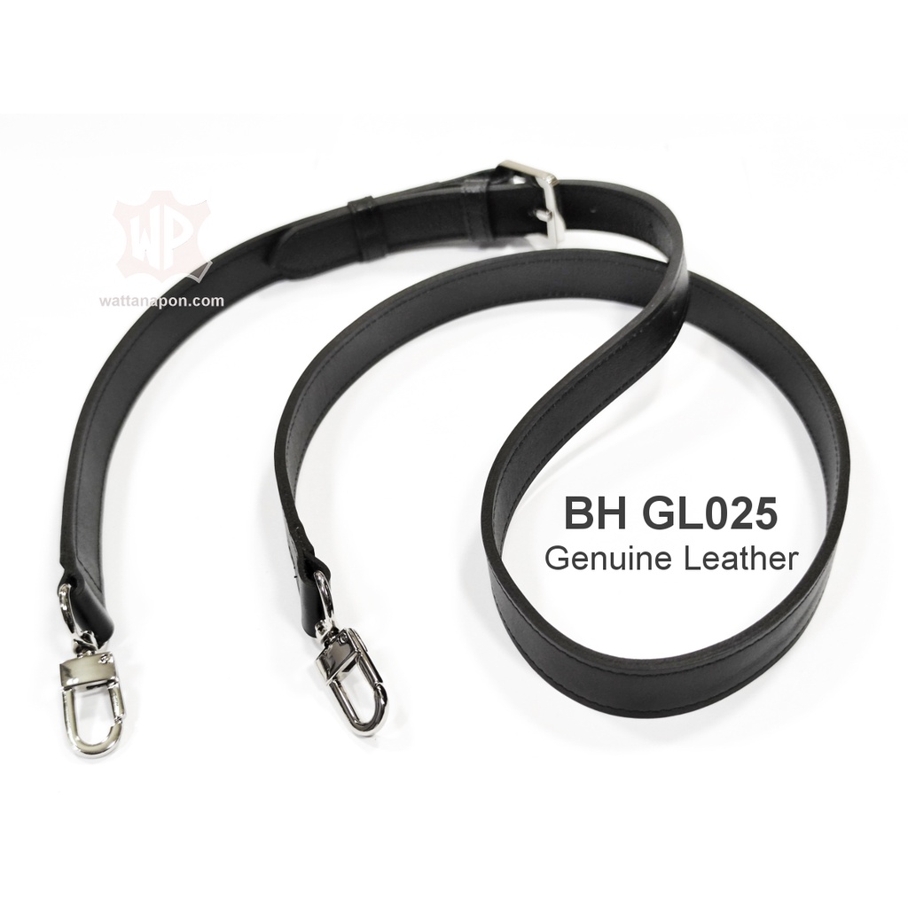 ภาพหน้าปกสินค้าBH GL025 สายสะพายกระเป๋าหนังแท้ กว้าง2ซม. ยาว102-112ซม. adjustable leather shoulder strap, 2cm width, 102-112cm length