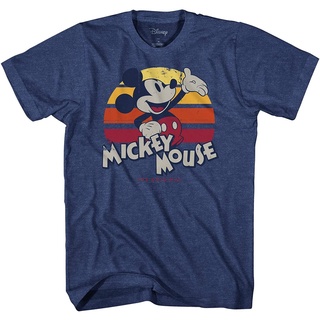 เสื้อยืดสีขาวเสื้อยืดแขนสั้น Mickey Mouse Classic Retro Vintage Disneyland World Adult Tee Graphic T-Shirt For Men Tshir