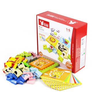 Dubie Animals Puzzle ตัวต่อ จิ๊กซอว์ สัตว์น่ารัก 90 ชิ้น ขนาด Duplo