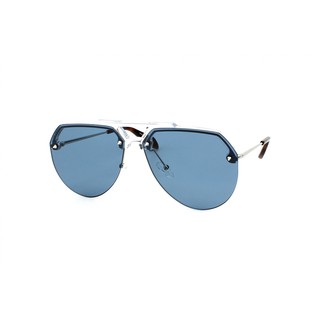 Alexander McQueen AM0139S 005 Crystal Silver Blue