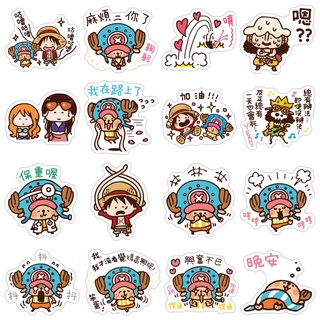 พร้อมส่ง Onepiece ลายการ์ตูนอะนิเมะ วันพีซ กันน้ำ สติ๊กเกอร์ ใช้ซ้ำได้ กระโปรงหลังรถ วันพีซ 40แผ่น sticker