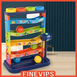 [finevips] ของเล่นเด็ก ลูกบอลหอคอย 5 ชั้น และลูกบอล 4 ลูก
