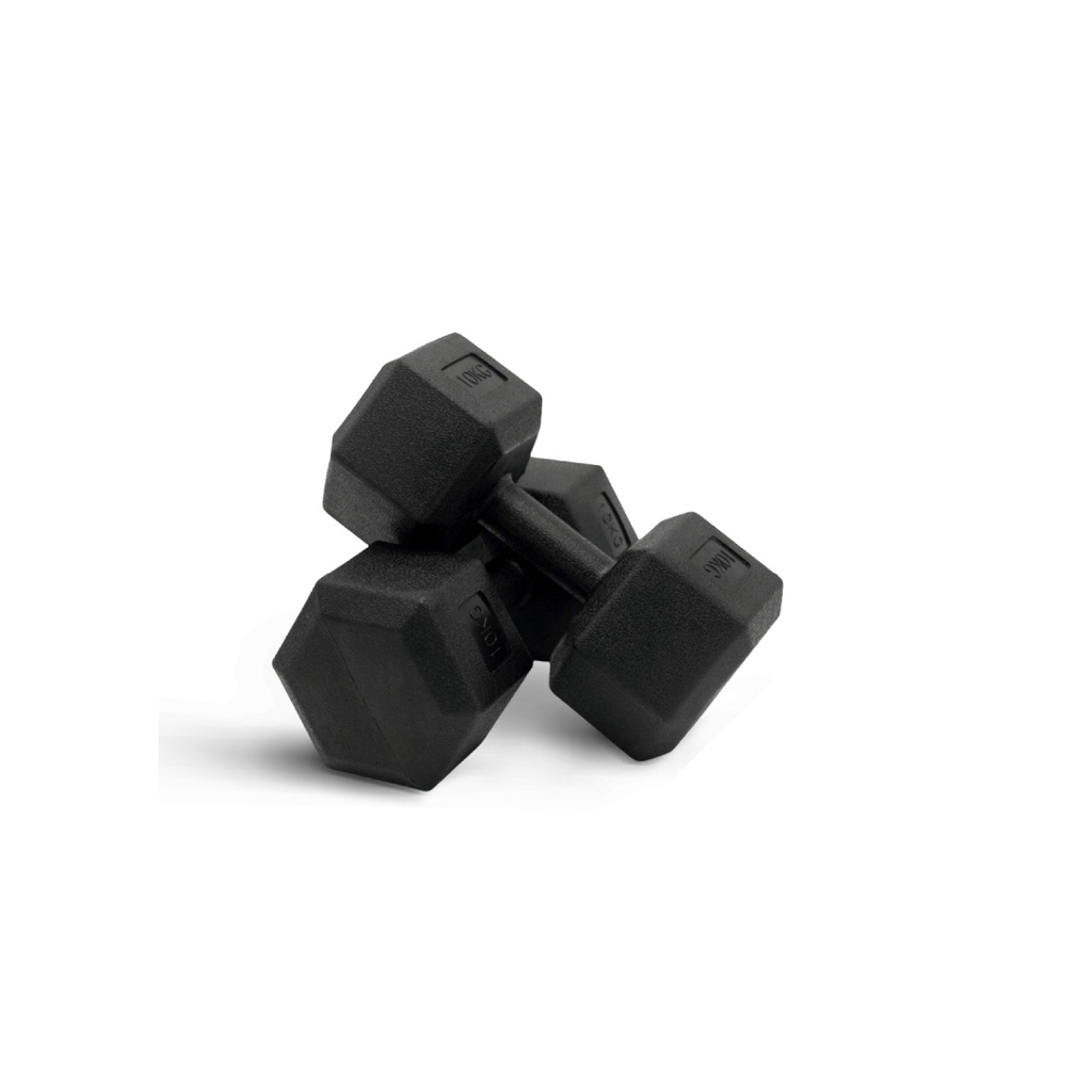 XtivePRO PVC Hex Dumbbell 10 kg ดัมเบลหกเหลี่ยม (1 คู่) ยกน้ำหนัก สร้างกล้ามเนื้อ https://lnwchill.com