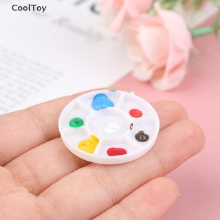 &lt; Cooltoy &gt; โมเดลจานสี ขนาดเล็ก 1:12 อุปกรณ์เสริม สําหรับตกแต่งบ้านตุ๊กตา diy