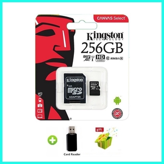 สินค้า Kingston Memory Card sd card Micro SD TF card Class10 80MB/s 256GB