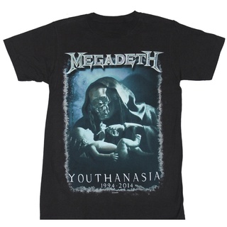 เสื้อยืดผ้าฝ้ายพิมพ์ลาย tshirtเสื้อยืดคอกลมฤดูร้อนDe32wew632 ผ้าฝ้าย สไตล์วินเทจ คลาสสิก 1994 เสื้อยืด พิมพ์ลาย Megadeth