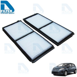 กรองแอร์ Ford ฟอร์ด Fiesta เฟียสต้า (เครื่อง 1.0,1.4,1.5,1.6) By D Filter (ไส้กรองแอร์) (DB036N)