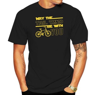 เสื้อยืด พิมพ์ลาย May the lwind Be with You Fun Strava Bike สําหรับผู้ชายS-5XL